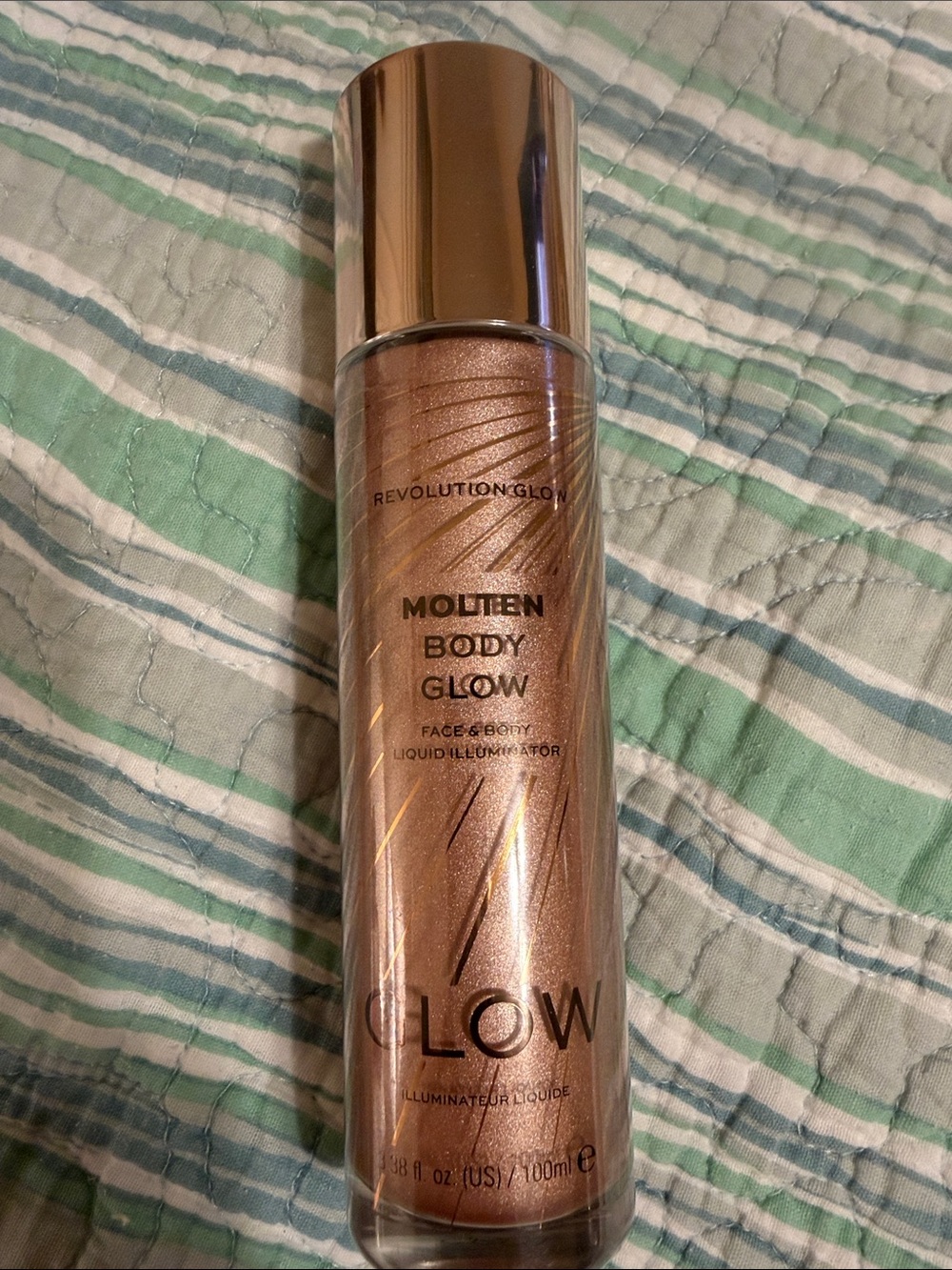 Revolution Molten Body Glow Liquid Illuminator — Bronze Shimmer